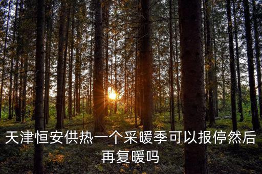 天津恒安供熱一個采暖季可以報停然后再復暖嗎
