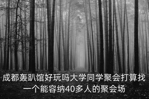 西嬉堂轟趴館成都市郫都區，成都轟趴館好玩嗎大學同學聚會打算找一個能容納40多人的聚會場