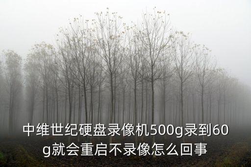 中維世紀硬盤錄像機500g錄到60g就會重啟不錄像怎么回事