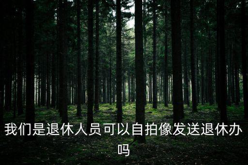 我們是退休人員可以自拍像發(fā)送退休辦嗎