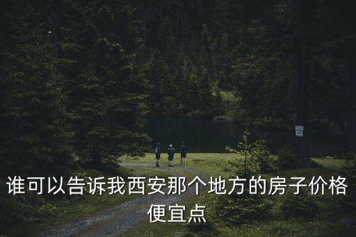 誰可以告訴我西安那個地方的房子價格便宜點