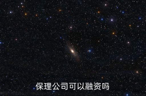 保理公司可以融資嗎