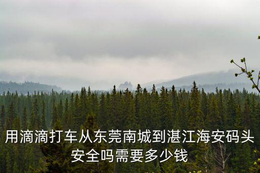 用滴滴打車從東莞南城到湛江海安碼頭安全嗎需要多少錢