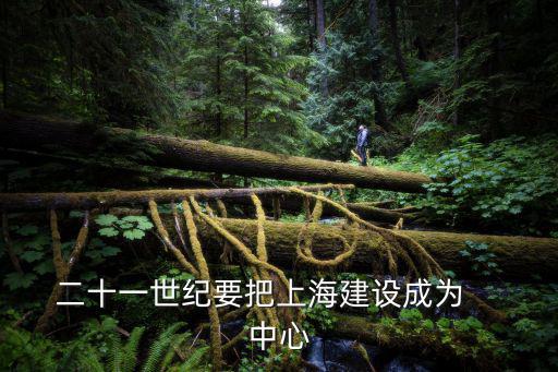 二十一世紀要把上海建設成為    中心