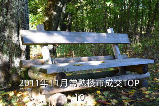 2011年11月常熟樓市成交TOP10