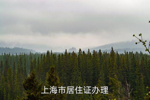 上海市居住證辦理