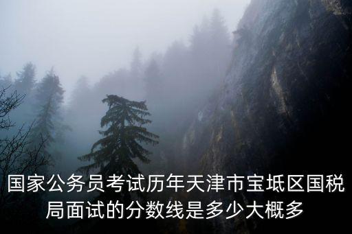 國家公務員考試歷年天津市寶坻區國稅局面試的分數線是多少大概多