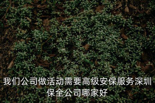 深圳很好的保安公司，深圳市保安區沙井都有那些大一點的公司