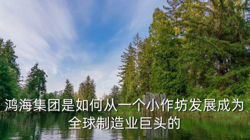 鴻海集團是如何從一個小作坊發展成為全球制造業巨頭的