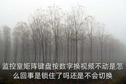 監控室矩陣鍵盤按數字換視頻不動是怎么回事是鎖住了嗎還是不會切換