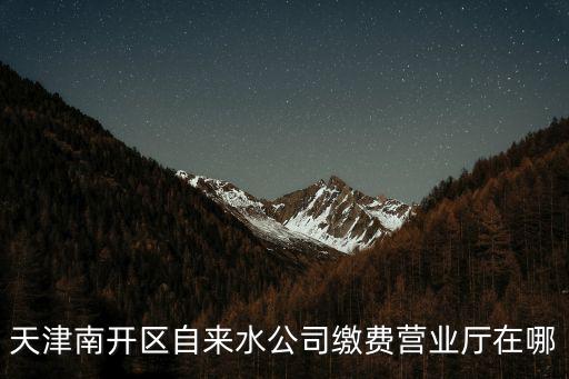 天津南開區自來水公司繳費營業廳在哪