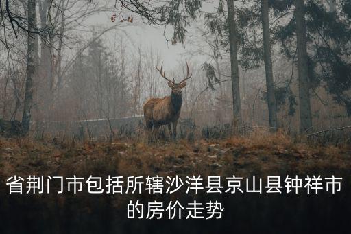 省荊門市包括所轄沙洋縣京山縣鐘祥市的房價走勢