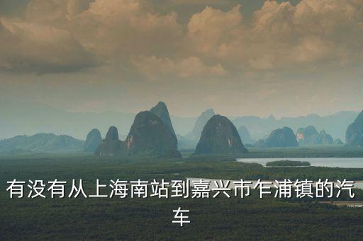 上海市到乍浦鎮的汽車，有沒有從上海南站到嘉興市乍浦鎮的汽車