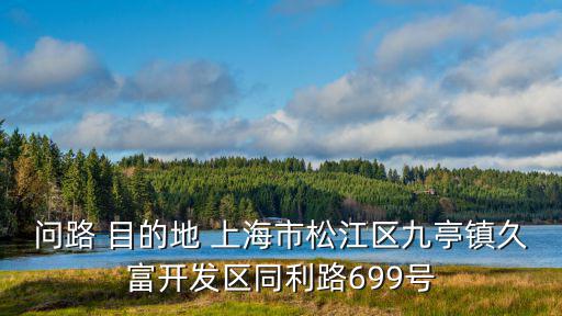 問路 目的地 上海市松江區九亭鎮久富開發區同利路699號