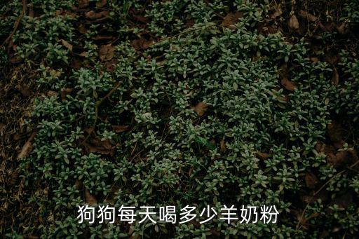 小狗狗一天喝多少羊奶，狗狗能喝嬰兒羊奶嗎每次喝多少
