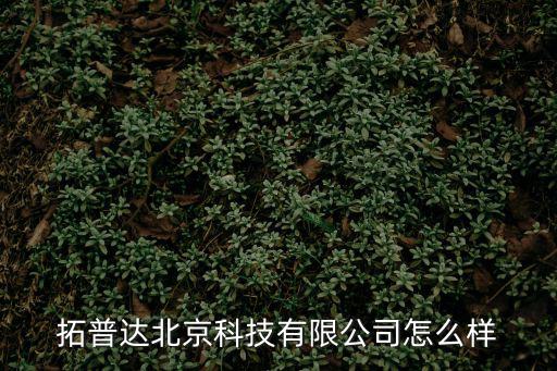 拓普達北京科技有限公司怎么樣