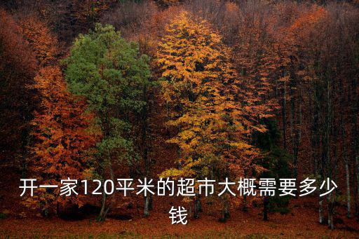 開一家120平米的超市大概需要多少錢