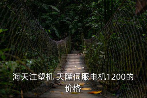 海天注塑機 天隆伺服電機1200的價格