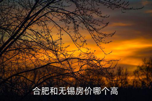 合肥和無錫房價哪個高