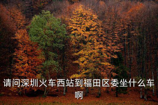 請問深圳火車西站到福田區(qū)委坐什么車啊