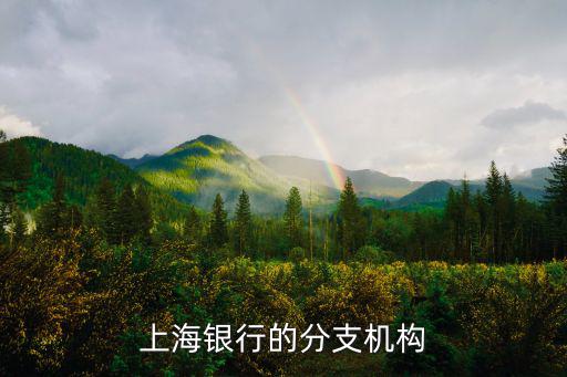 上海銀行的分支機(jī)構(gòu)