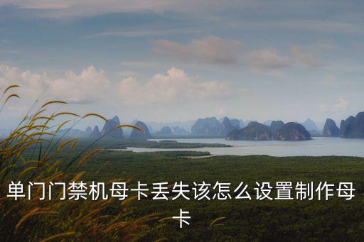 單門門禁機母卡丟失該怎么設置制作母卡