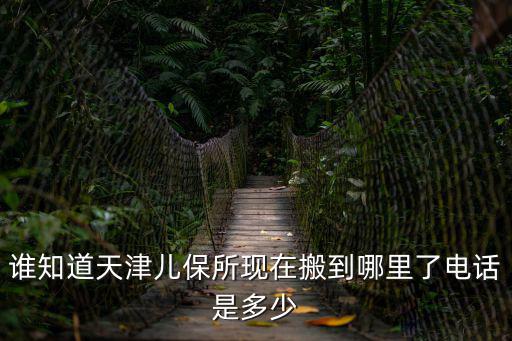 誰知道天津兒保所現在搬到哪里了電話是多少