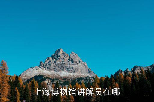 上海博物館講解員在哪