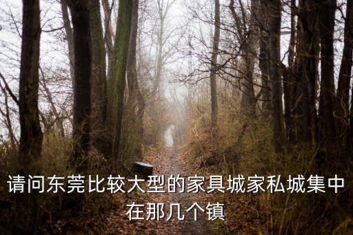 請問東莞比較大型的家具城家私城集中在那幾個(gè)鎮(zhèn)