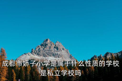 成都市嬌子小學是屬于什么性質的學校是私立學校嗎