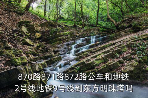 870路871路872路公車和地鐵2號線地鐵9號線到東方明珠塔嗎