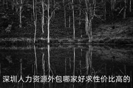 深圳人力資源外包哪家好求性價比高的