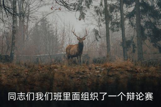 同志們我們班里面組織了一個(gè)辯論賽