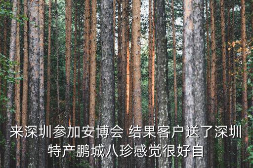 來(lái)深圳參加安博會(huì) 結(jié)果客戶送了深圳特產(chǎn)鵬城八珍感覺(jué)很好自