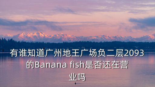 有誰知道廣州地王廣場負二層2093的Banana fish是否還在營業嗎