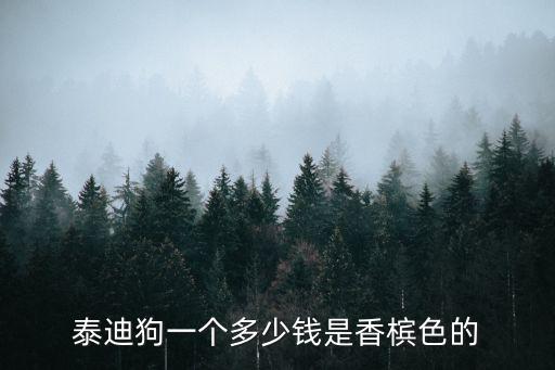 泰迪狗一個多少錢是香檳色的