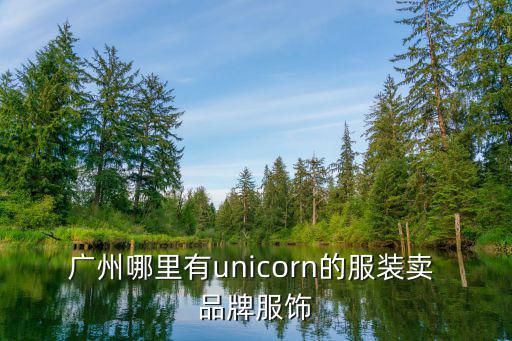 廣州哪里有unicorn的服裝賣(mài) 品牌服飾