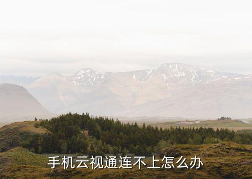 手機云視通連不上怎么辦