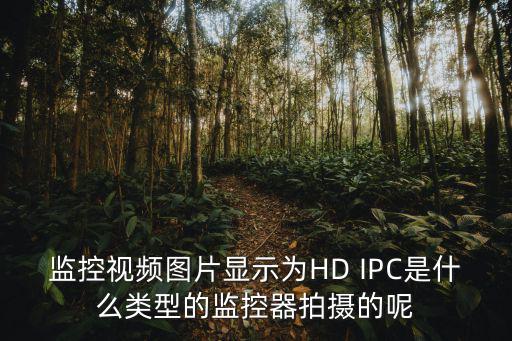 監控視頻圖片顯示為HD IPC是什么類型的監控器拍攝的呢
