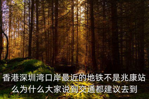 香港深圳灣口岸最近的地鐵不是兆康站么為什么大家說到交通都建議去到