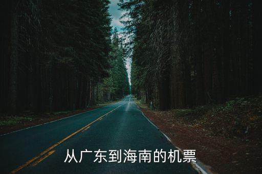 從廣東到海南的機票