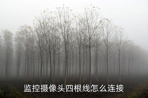 監控攝像頭四根線怎么連接