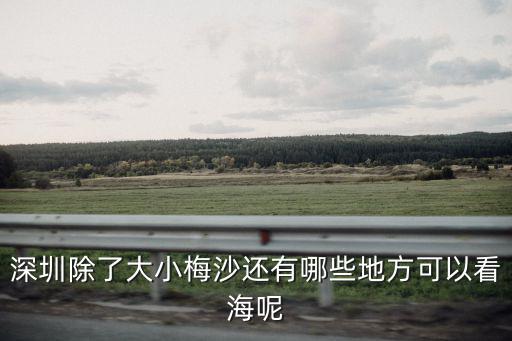 深圳除了大小梅沙還有哪些地方可以看海呢