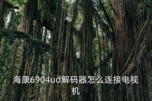 海康6904ud解碼器怎么連接電視機