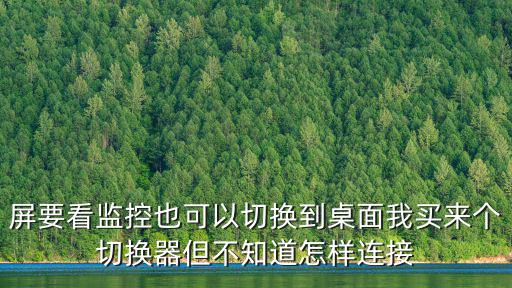 屏要看監(jiān)控也可以切換到桌面我買來個切換器但不知道怎樣連接
