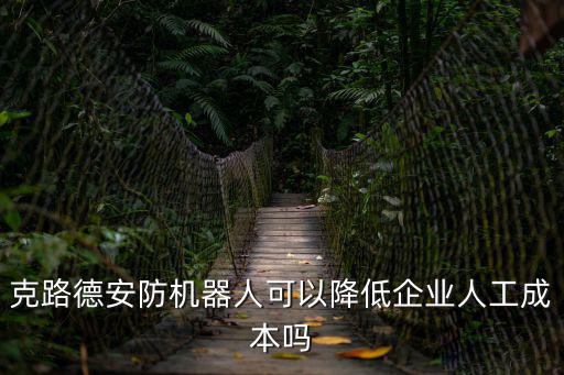 克路德安防機器人可以降低企業人工成本嗎