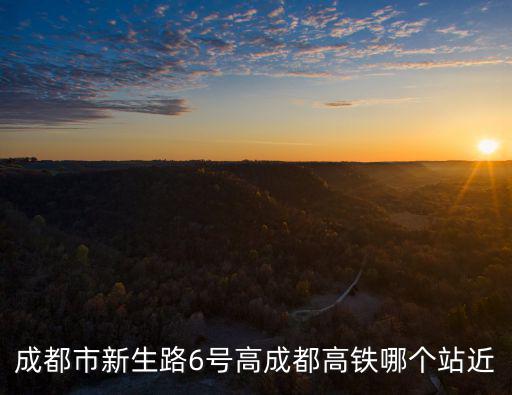 成都市新生路6號高成都高鐵哪個站近