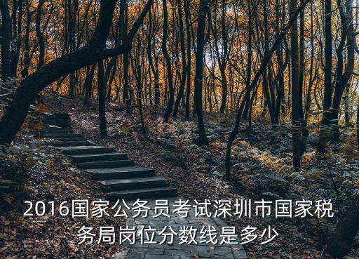 2016國(guó)家公務(wù)員考試深圳市國(guó)家稅務(wù)局崗位分?jǐn)?shù)線是多少