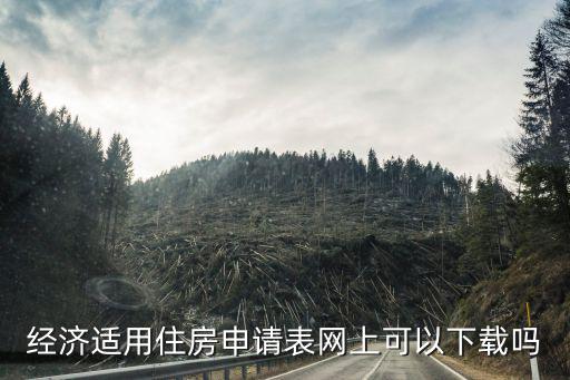 經濟適用住房申請表網上可以下載嗎