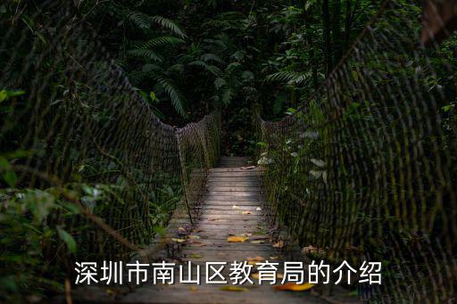 深圳市南山區教育局的介紹
